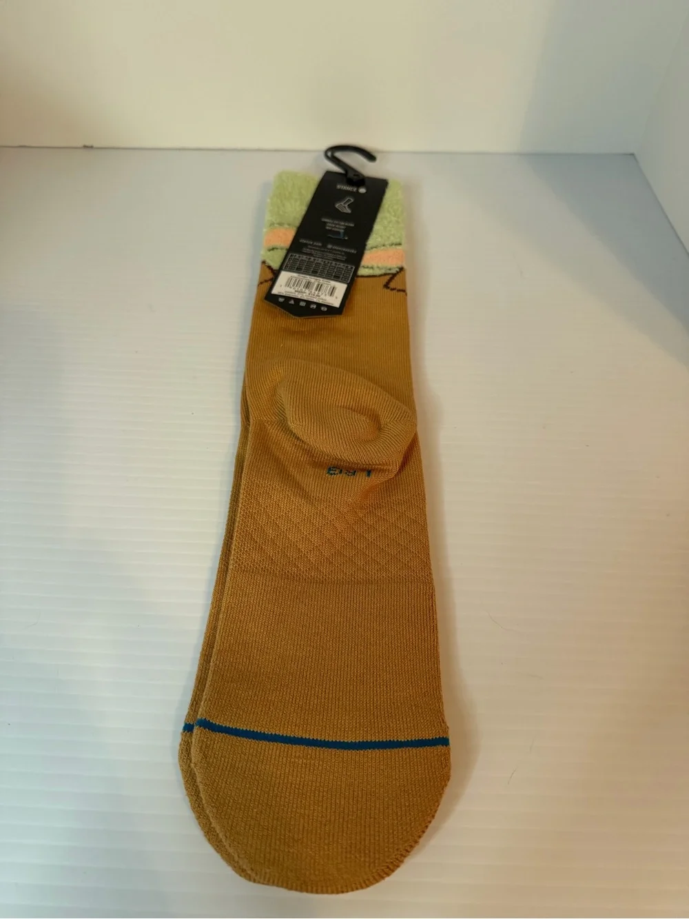 STANCE Star Wars Grogu Hungry Crew Socks sz Large (9-13) Brown Yoda Mandalorian